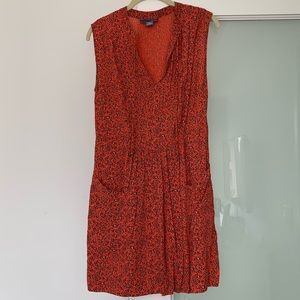 Burnt Orange floral dress